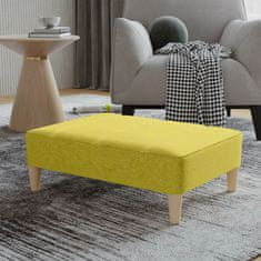 Vidaxl Stolček za noge zelen 78x56x32 cm blago