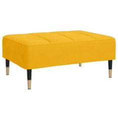 Vidaxl Stolček za noge rumen 78x56x32 cm žamet