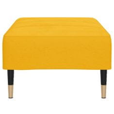 Vidaxl Stolček za noge rumen 78x56x32 cm žamet