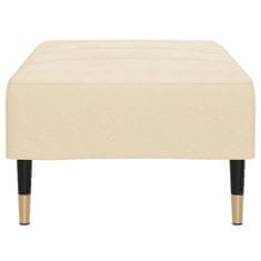 Vidaxl Stolček za noge krem 78x56x32 cm žamet