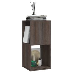 Vidaxl Vrtljiva omarica siva sonoma hrast 34,5x34,5x75,5 cm iverna pl.