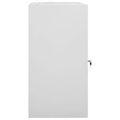 Vidaxl Omara za sedlo svetlo siva 53x53x105 cm jeklo