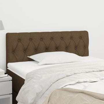Vidaxl vidaXL Vzglavje postelje temno rjavo 100x7x78/88 cm blago