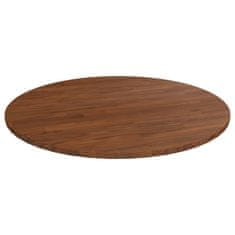 Vidaxl Okrogla mizna plošča temno rjava Ø90x1,5 cm trdna hrastovina