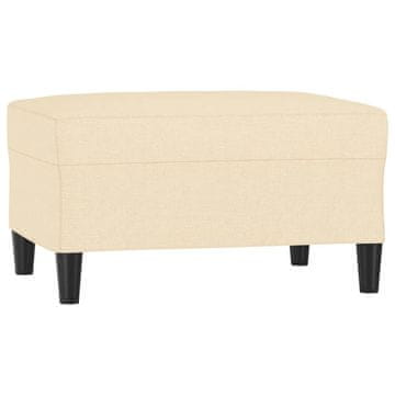 Vidaxl Stolček za noge krem 70x55x41 cm blago