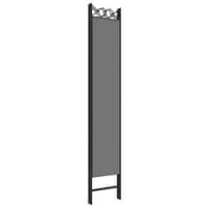 Vidaxl Paravan 5-delni antracit 200x220 cm blago