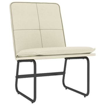Vidaxl Počivalnik krem 54x75x76 cm umetno usnje