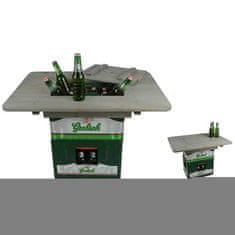 Vidaxl Mizna plošča za zaboj za pivo siva