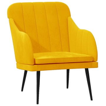 Vidaxl Fotelj rumen 63x76x80 cm žamet