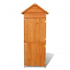 Vidaxl Vrtna omara za shranjevanje 79x49x190 cm rjava