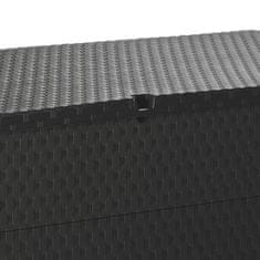 Vidaxl Vrtna škatla za shranjevanje 120x56x63 cm antracitna