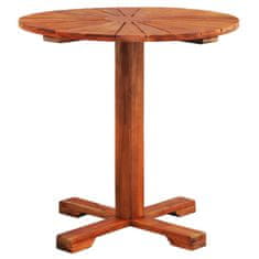 Greatstore Bistro miza 70x70 cm trden akacijev les