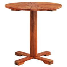 Vidaxl Bistro miza 70x70 cm trden akacijev les