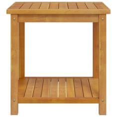 Vidaxl Stranska mizica trden akacijev les 45x45x45 cm