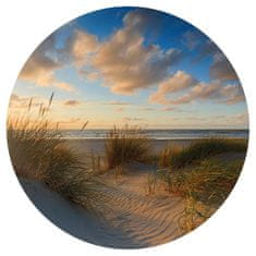 Greatstore WallArt Okrogla stenska poslikava Beachlife, 190 cm