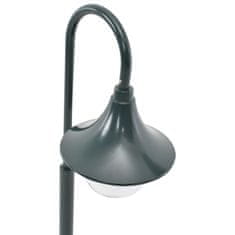 Vidaxl Vrtna ulična svetilka E27 120 cm aluminij temno zelena
