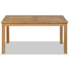 Vidaxl Klubska mizica iz tikovine 90x50x45 cm