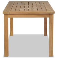 Vidaxl Klubska mizica iz tikovine 90x50x45 cm