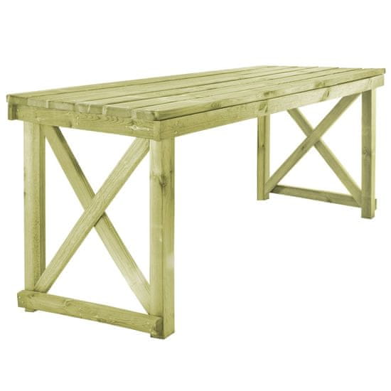 Vidaxl Vrtna miza 160x79x75 cm lesena