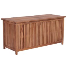 Vidaxl Vrtna škatla za shranjevanje 120x50x58 cm trdna tikovina