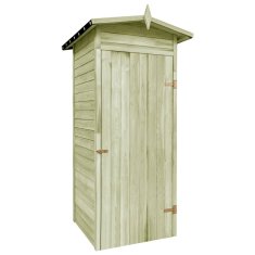 Vidaxl Vrtna skladiščna lopa iz impregnirane borovine 100x100x210 cm