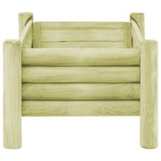 Vidaxl Visoka greda iz impregnirane borovine 100x60x42 cm