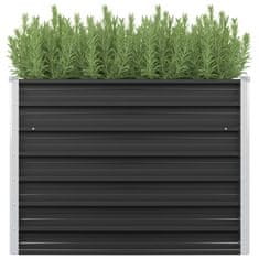 Vidaxl Visoka greda antracitna 100x40x77 cm pocinkano jeklo