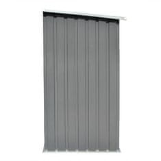 Vidaxl Vrtna lopa za drva pocinkano jeklo 163x83x154 cm sive barve