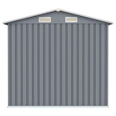 Vidaxl Vrtna lopa siva 205x129x183 cm pocinkano jeklo
