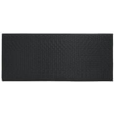 Vidaxl Vrtna barska miza črna 140,5x60,5x110,5 cm poli ratan