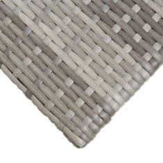 Vidaxl Čajna mizica siva 50x50x47 cm poli ratan