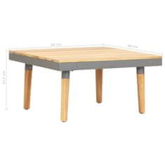 Vidaxl Vrtna klubska mizica 60x60x31,5 cm trden akacijev les