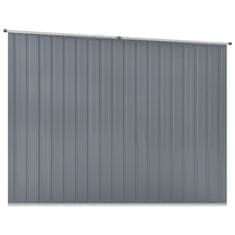 Vidaxl Vrtna lopa siva 195x198x159 cm pocinkano jeklo