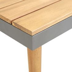 Vidaxl Vrtna klubska mizica 60x60x31,5 cm trden akacijev les