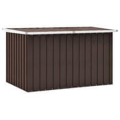 Vidaxl Vrtna škatla za shranjevanje rjava 149x99x93 cm