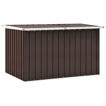 Vidaxl Vrtna škatla za shranjevanje rjava 149x99x93 cm