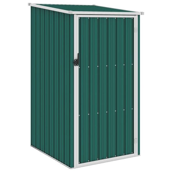 Vidaxl Vrtna lopa zelena 87x98x159 cm pocinkano jeklo