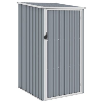 Vidaxl Vrtna lopa siva 87x98x159 cm pocinkano jeklo