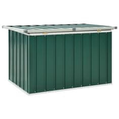 Vidaxl Vrtna škatla za shranjevanje zelena 109x67x65 cm