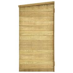 Vidaxl Vrtna lopa za orodje 135x60x123 cm impregnirana borovina
