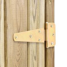 Vidaxl Vrtna lopa za orodje 135x60x123 cm impregnirana borovina