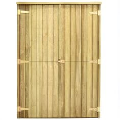 Vidaxl Vrtna lopa za orodje 123x50x171 cm impregnirana borovina