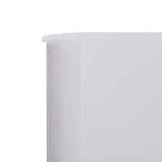Vidaxl 5-panelni vetrobran tkanina 600x80 cm peščeno bel