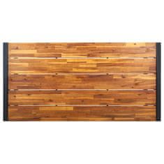 Vidaxl Vrtna miza z nogami U oblike 180x90x75 cm trden akacijev les