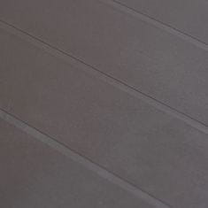 Vidaxl Vrtna miza iz plastike 220x90x72 cm izgled ratana rjava