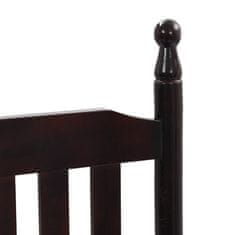 shumee Gugalni stol z zaobljenim sedežem rjava topolovina