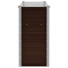 Vidaxl Visoka greda rjava 100x40x77 cm pocinkano jeklo