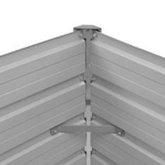 Vidaxl Visoka greda rjava 100x40x77 cm pocinkano jeklo