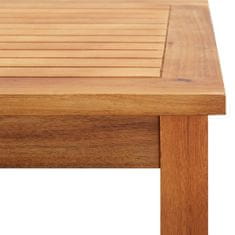 Vidaxl Vrtna klubska mizica 60x60x36 cm trden akacijev les