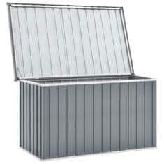 Vidaxl Vrtna škatla za shranjevanje siva 149x99x93 cm